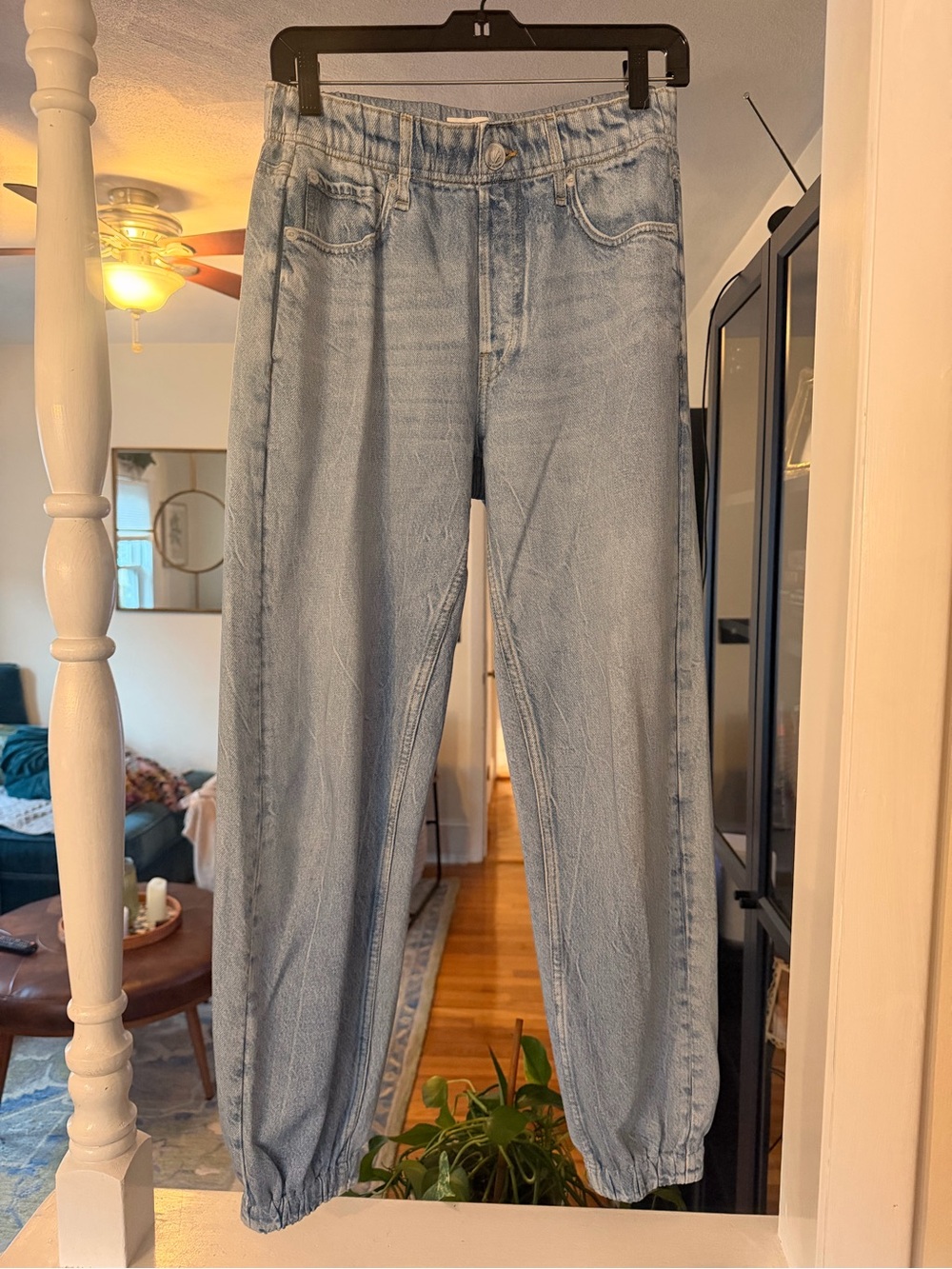 rag & bone Light Blue Relaxed women’s Jean sweat pants